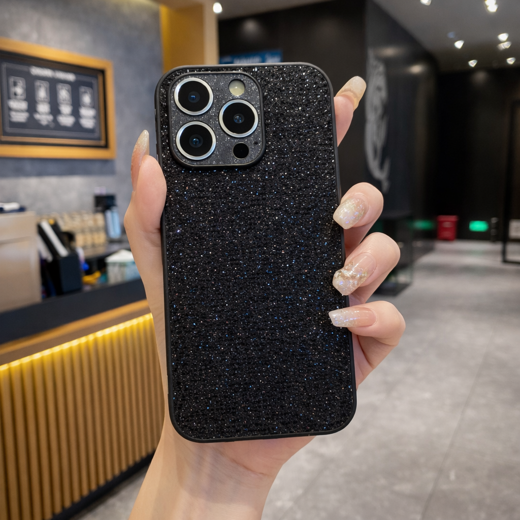 Midnight Glitter Bling Case - iPhone