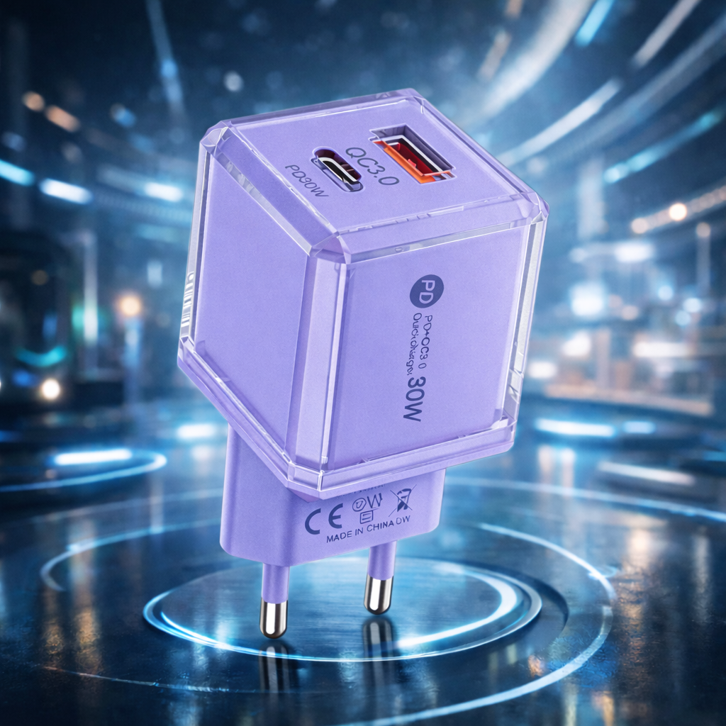 SnapVolt Mini 30W Charger Adapter - Purple