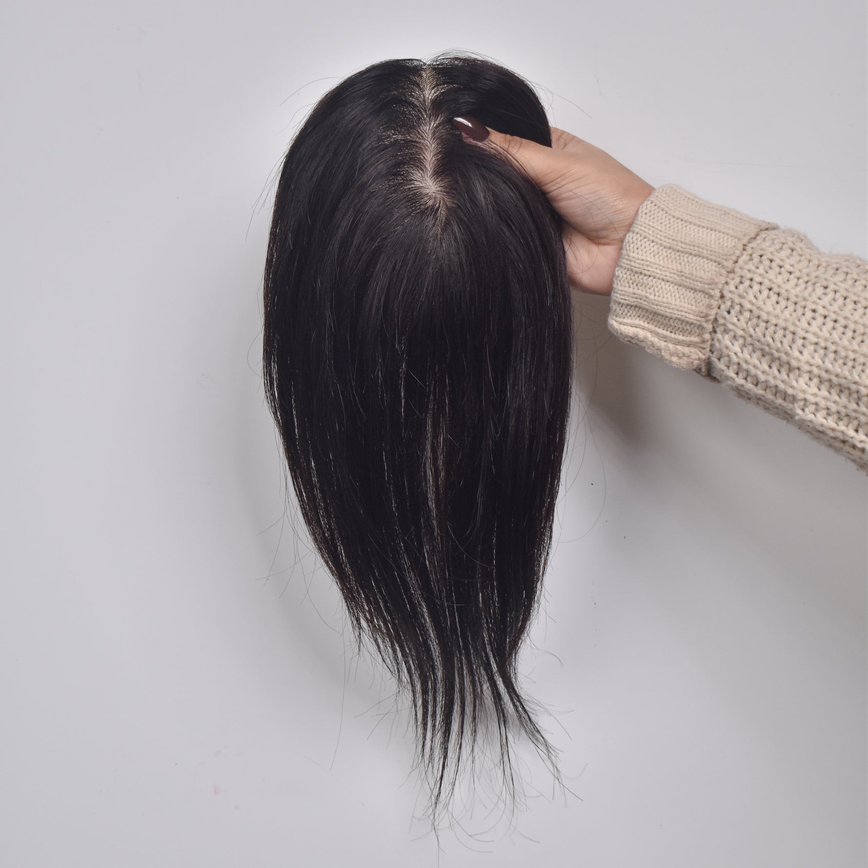 Invisible Human Hair Lace Topper - 18 Inch
