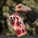 Purple Rose Wrist Strap Case