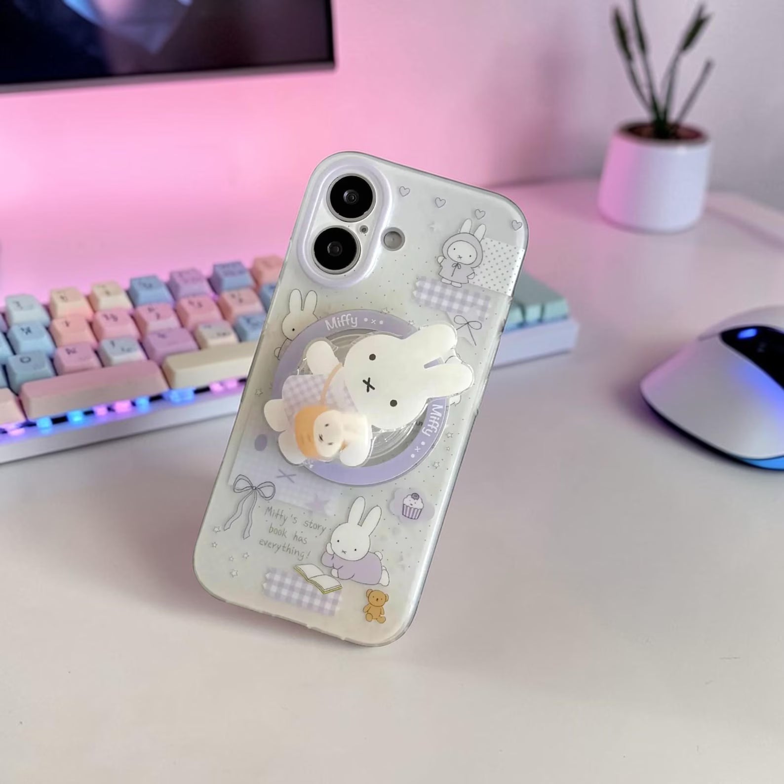 Soft Bunny Ring Case - iPhone