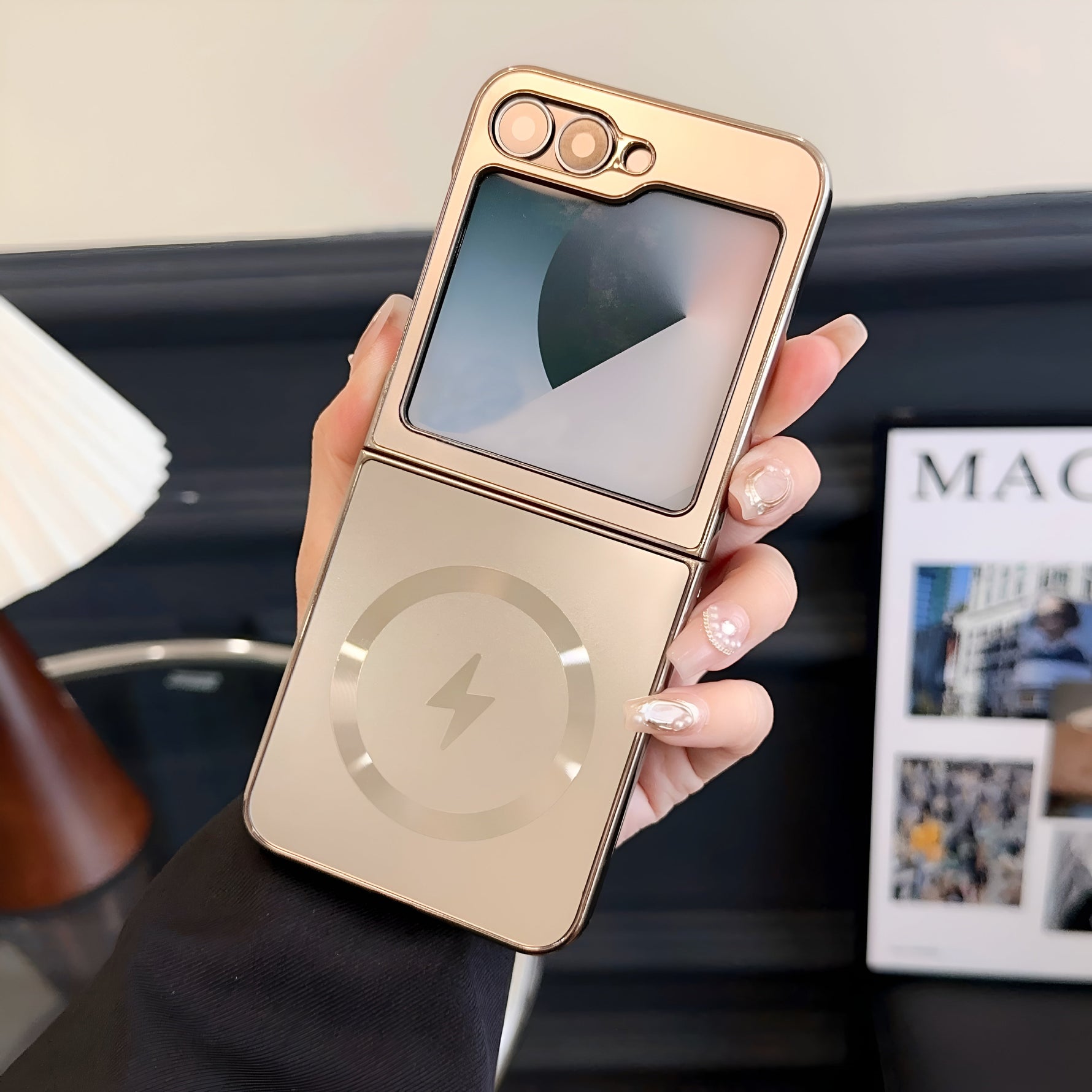 Dazzling Magnetic Foldable Case - Galaxy