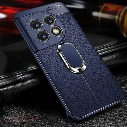 OnePlus - Elegance Leather Ring Stand Case