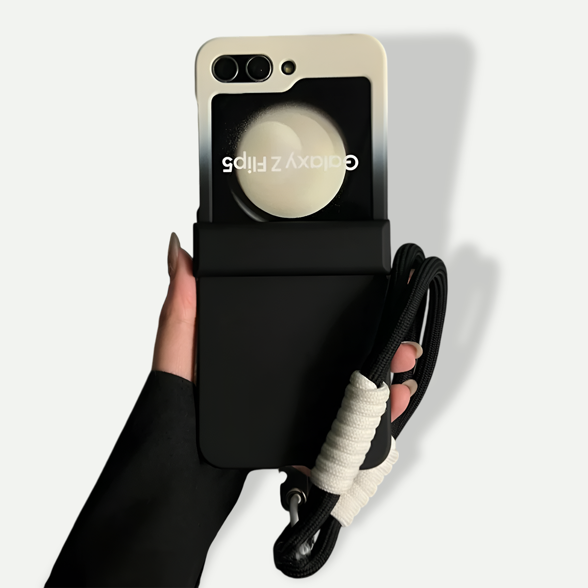 Luxury Gradient Black White Case