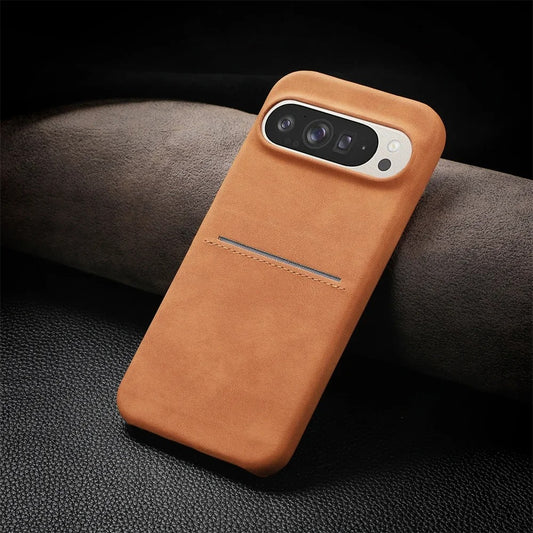 Wallet Pocket Leather Case - Light Brown