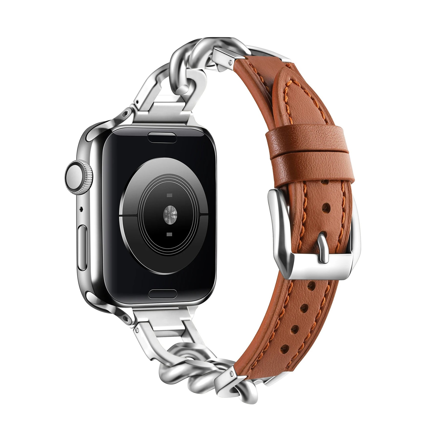 Metal Leather Strap For Apple Watch