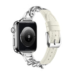 Metal Leather Strap For Apple Watch