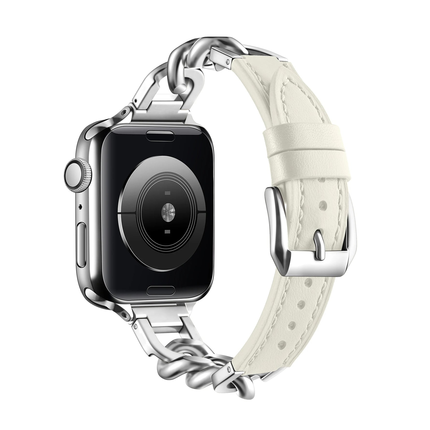 Metal Leather Strap For Apple Watch