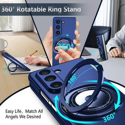 Galaxy Z Fold Series - Magnetic Ring Kickstand Case