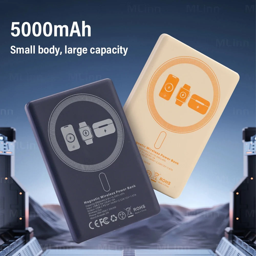 5000mAh Magnetic Wireless Power Bank