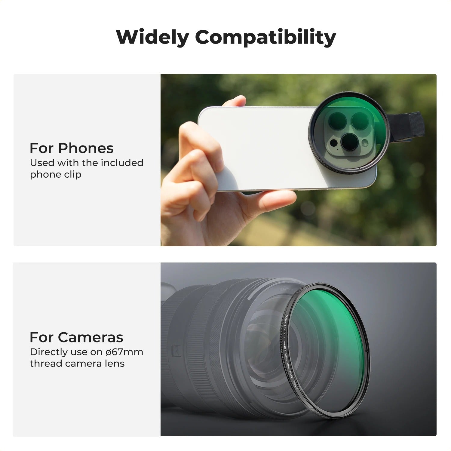 Polarised Phone Lens Kit