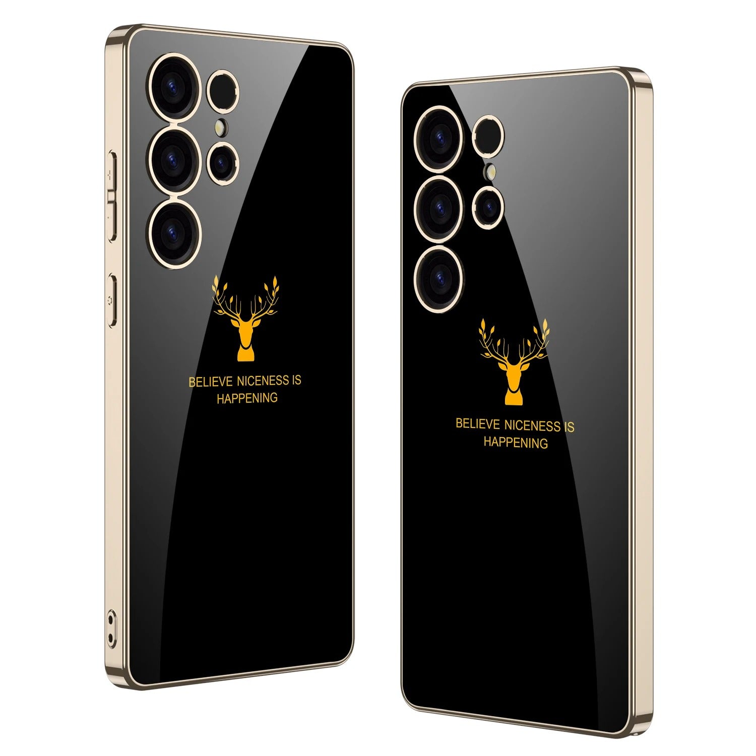 Inspirational Deer Protective Case-Black