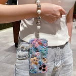 Floral Elegance Case With Lanyard - iPhone