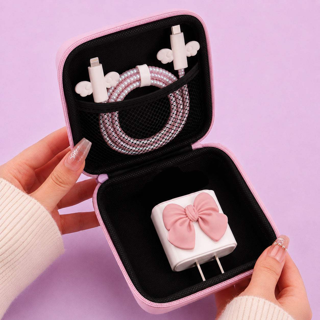 Bow Organizer & Adapter Kit Set - Pink