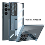 Anti-Yellowing Transparent Kickstand Protective Case