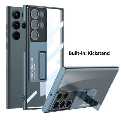 Anti-Yellowing Transparent Kickstand Protective Case
