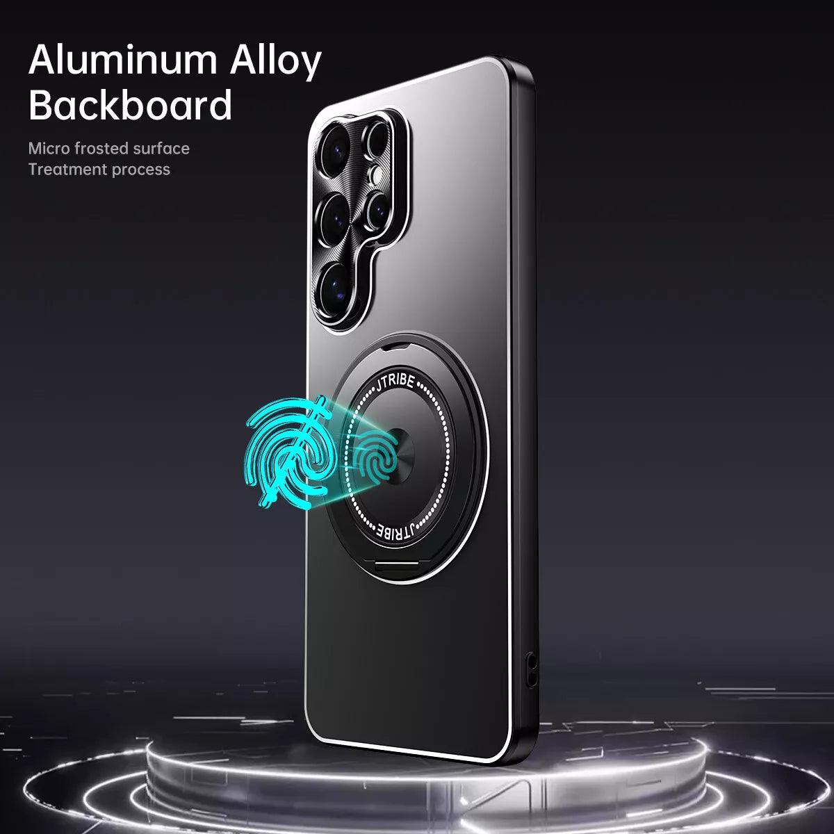 Magnetic Ring Stand Case - Galaxy