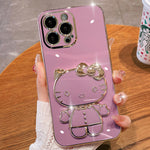 Mirror Kitty Stand Case - iPhone