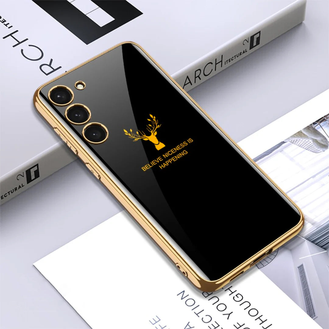 Inspirational Deer Protective Case-Black