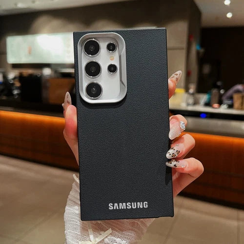 Luxe Block Leather Armor Case - Galaxy