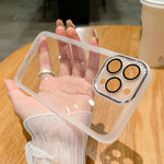 Transparent Lens Protection Case -iPhone