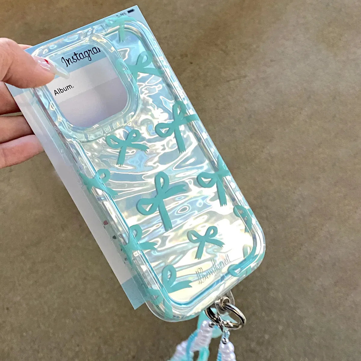 Crystal Bow Ribbon Case